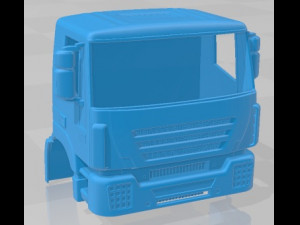Iveco 682 Printable Body Cabin Truck Modello di stampa 3D