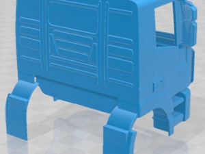 Iveco 682 Printable Body Cabin Truck Modello di stampa 3D