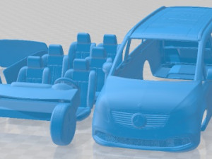 Mercedes Benz Tourer EQV 2021 Printable Van Modelo de impresión 3D