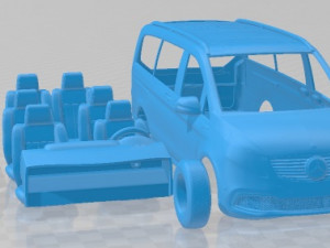 Mercedes Benz Tourer EQV 2021 Printable Van Modello di stampa 3D