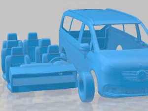 Mercedes Benz Tourer EQV 2021 Printable Van 3D Print Model