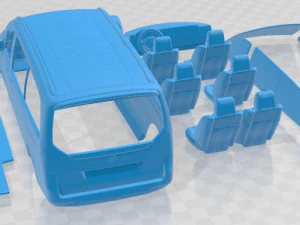 Mercedes Benz Tourer EQV 2021 Printable Van 3D Print Model