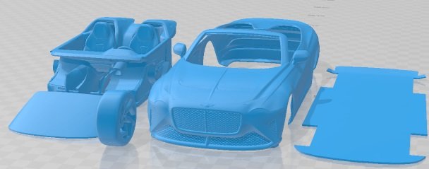 Bentley Mulliner Bacalar 2021 Printable Car Modelo de Impressão 3D .c4d .max .obj .3ds .fbx .stl .blend 