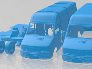Iveco Daily 1996 Printable Van 3D Print Model