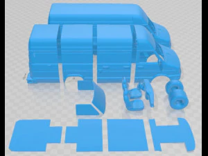 Iveco Daily 1996 Printable Van 3D Print Model