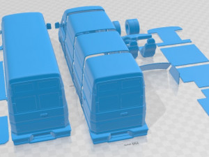 Iveco Daily 1996 Printable Van 3D-Druckmodell