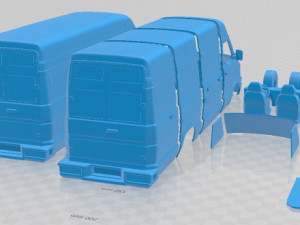 Iveco Daily 1996 Printable Van 3D-Druckmodell