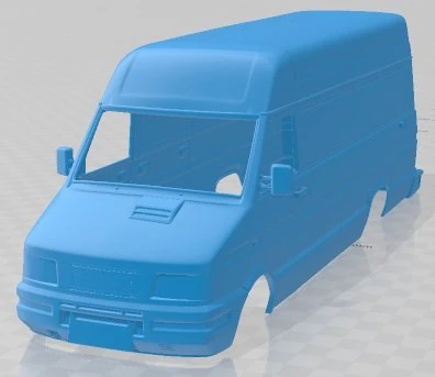 Iveco Daily 1996 Printable Body Van 3D Print Model .c4d .max .obj .3ds .fbx .stl .blend 