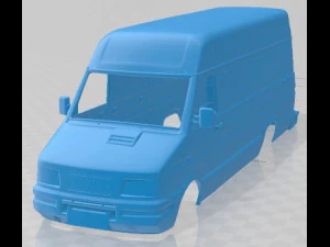 Carrinha imprim&iacute;vel Iveco Daily 1996 Modelo de Impressão 3D