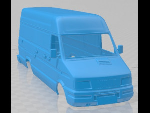 Iveco Daily 1996 Printable Body Van Modelo de Impressão 3D