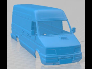 Iveco Daily 1996 Printable Body Van 3D Print Model