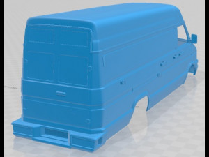 Iveco Daily 1996 Printable Body Van Modelo de Impressão 3D