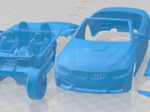 M4 F83 Convertible 2014 Printable Car 3D Print Model