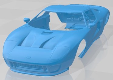 GT 2005 Printable Body Car Modello di stampa 3D .c4d .max .obj .3ds .fbx .stl .blend 