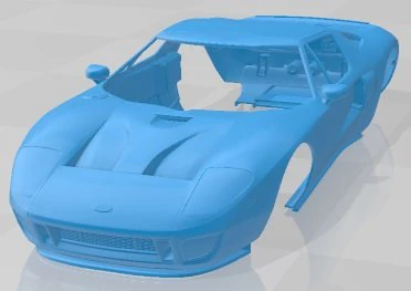 GT 2005 Printable Body Car 3D Print Model .c4d .max .obj .3ds .fbx .stl .blend 