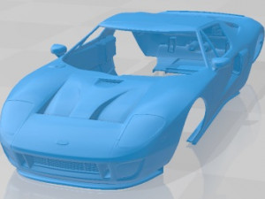 GT 2005 Printable Body Car Modello di stampa 3D