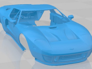 GT 2005 Printable Body Car Modello di stampa 3D