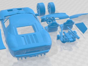 GT 2005 Printable Car 3D Print Model