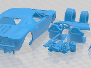 GT 2005 Printable Car 3D Print Model