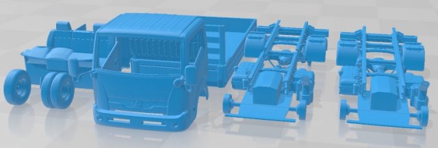 Mitsubishi Fuso Canter Guts Tipper 2015 Printable Truck 3D Baskı Modeli .c4d .max .obj .3ds .fbx .stl .blend 