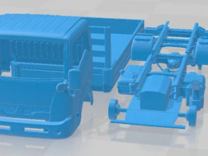 Mitsubishi Fuso Canter Guts Tipper 2015 Printable Truck 3D Print Model