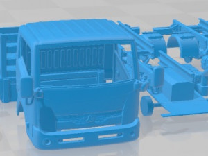 Mitsubishi Fuso Canter Guts Tipper 2015 Printable Truck 3D Baskı Modeli
