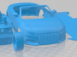 Audi TT Roadster 2015 Printable Car 3D प्रिंट मॉडल
