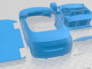 Carro para imprimir Audi TT Roadster 2015 Modelo de Impressão 3D