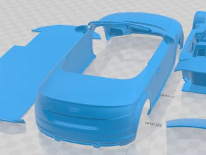 Carro para imprimir Audi TT Roadster 2015 Modelo de Impressão 3D