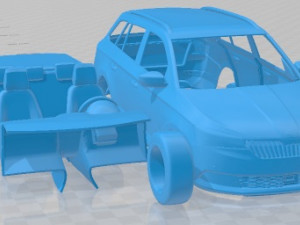 Skoda Fabia Combi 2019 Printable Car 3D 프린트 모델