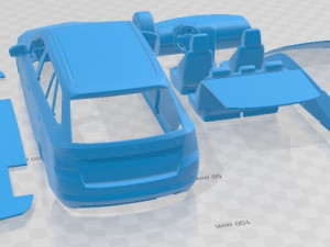 Skoda Fabia Combi 2019 Printable Car 3D 프린트 모델