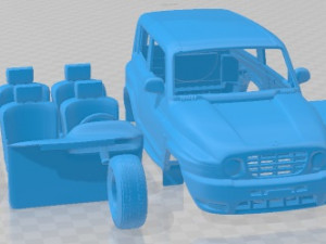 SsangYong Korando 2008 - TagAZ Tager Printable Car 3D Baskı Modeli
