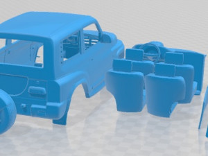 SsangYong Korando 2008 - TagAZ Tager Printable Car 3D Baskı Modeli