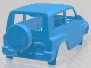 SsangYong Korando 2008 - TagAZ Tager Printable Body Car Modelo de Impressão 3D