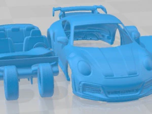 Porsche 911 TECHART GT street R 2022 Printable Car 3D Print Model