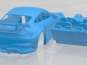 Porsche 911 TECHART GT street R 2022 Printable Car 3D Print Model