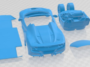 Ferrari F8 Spider 2020 Printable Car Model do druku 3D