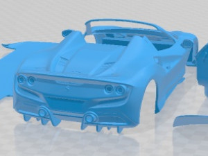 Ferrari F8 Spider 2020 Printable Car Model do druku 3D
