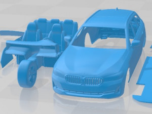 5 Series Touring G31 2021 Printable Car 3D Print Model