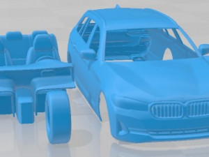 5 Series Touring G31 2021 Printable Car 3D Print Model
