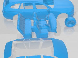 5 Series Touring G31 2021 Printable Car 3D Print Model