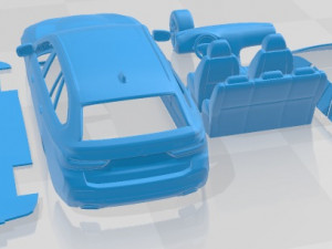 5 Series Touring G31 2021 Printable Car 3D Print Model