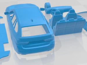 5 Series Touring G31 2021 Printable Car 3D Print Model