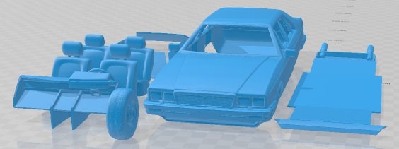 Maserati Quattroporte Royale 1979 Printable Car 3D Принт Модель .c4d .max .obj .3ds .fbx .stl .blend 