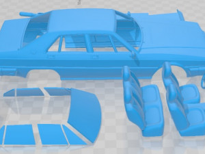 Maserati Quattroporte Royale 1979 Printable Car 3D Принт Модель