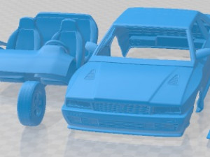 Maserati Shamal 1990 Printable Car Model Cetak 3D