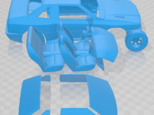 Maserati Shamal 1990 Printable Car Modelo de Impressão 3D