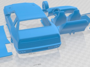 Maserati Shamal 1990 Printable Car Modelo de Impressão 3D