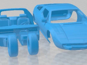 Maserati Bora 1974 Printable Car 3D Print Model