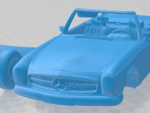 Mercedes Benz 280 SL Cabrio 1969 Printable Car 3D Print Model